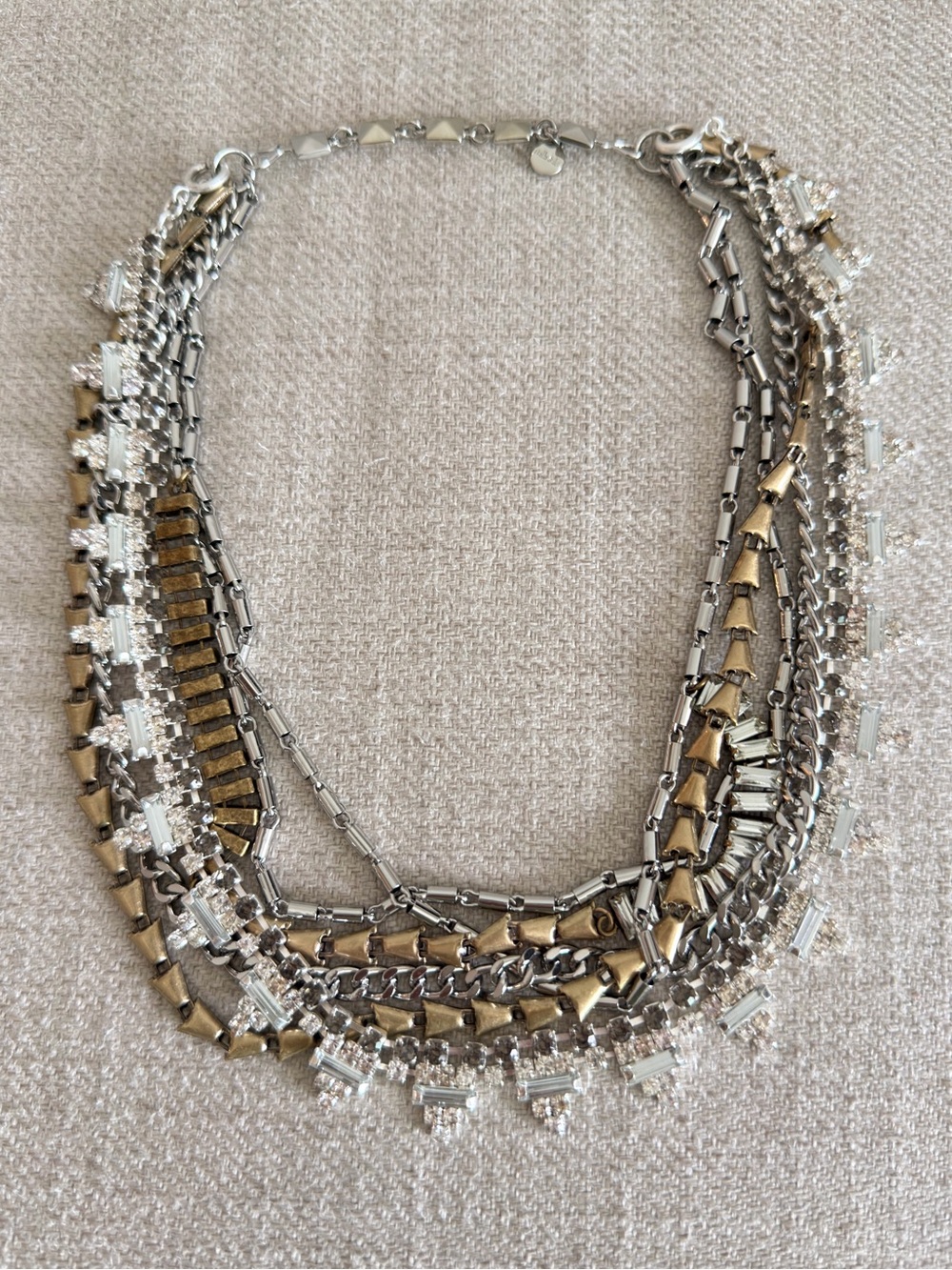 STELLA & DOT Sutton Convertible Necklace in Gunmetal/Mixed Metal